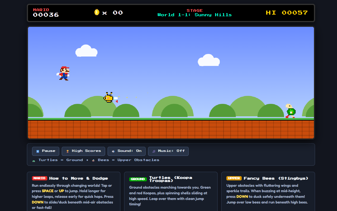 Mario Runner screenshot