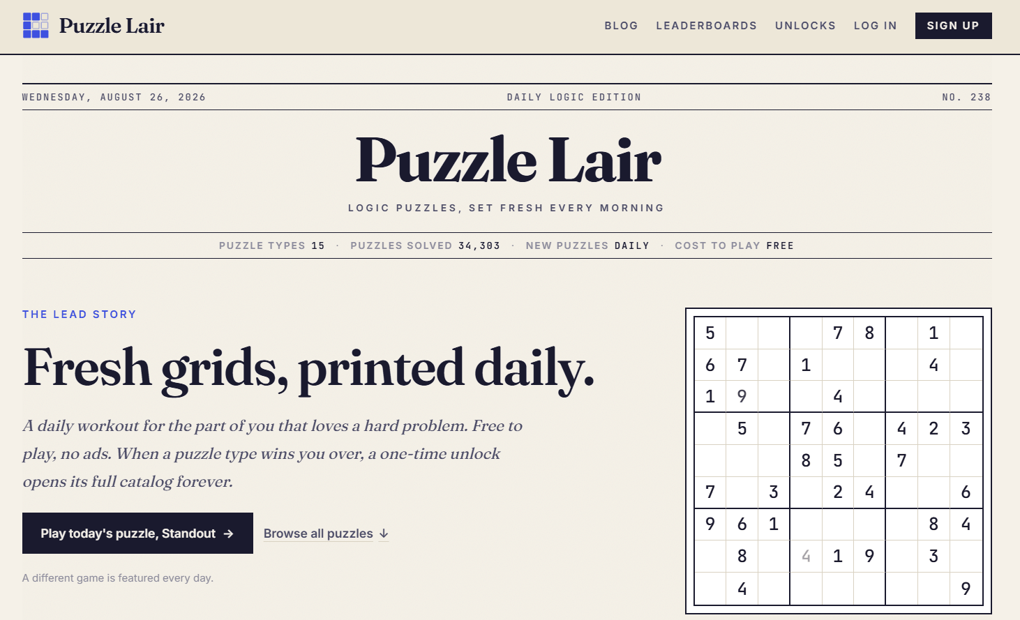 Puzzle Lair screenshot
