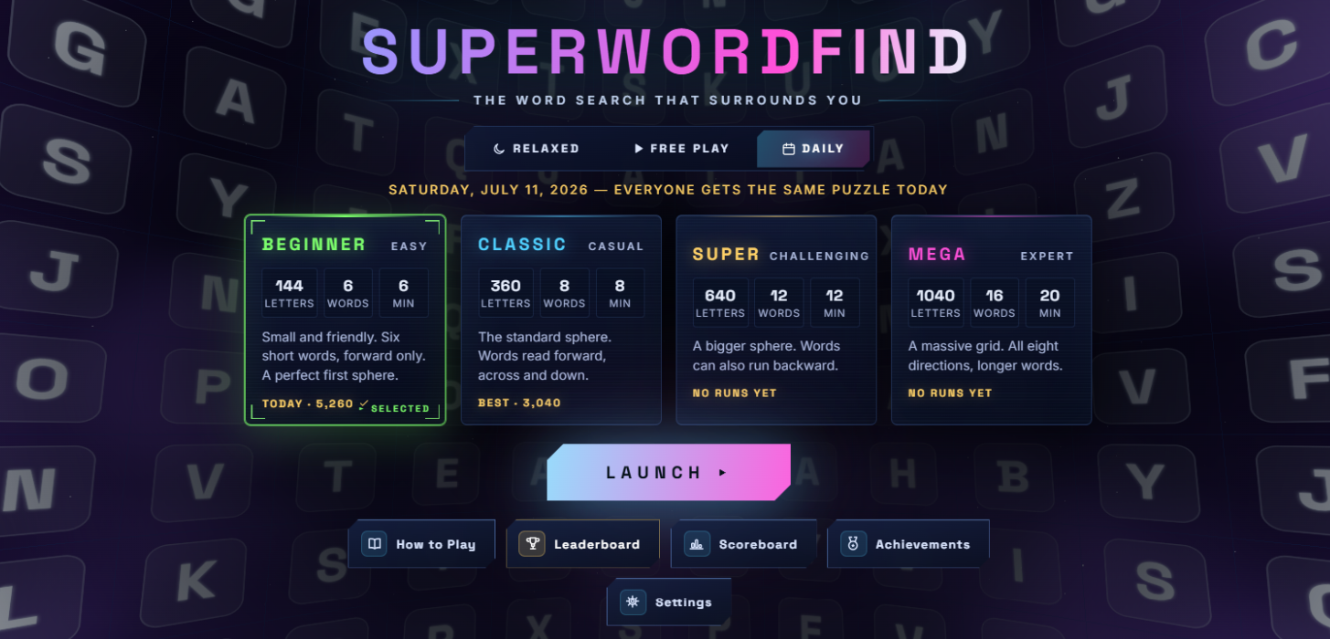 Super Word Find screenshot