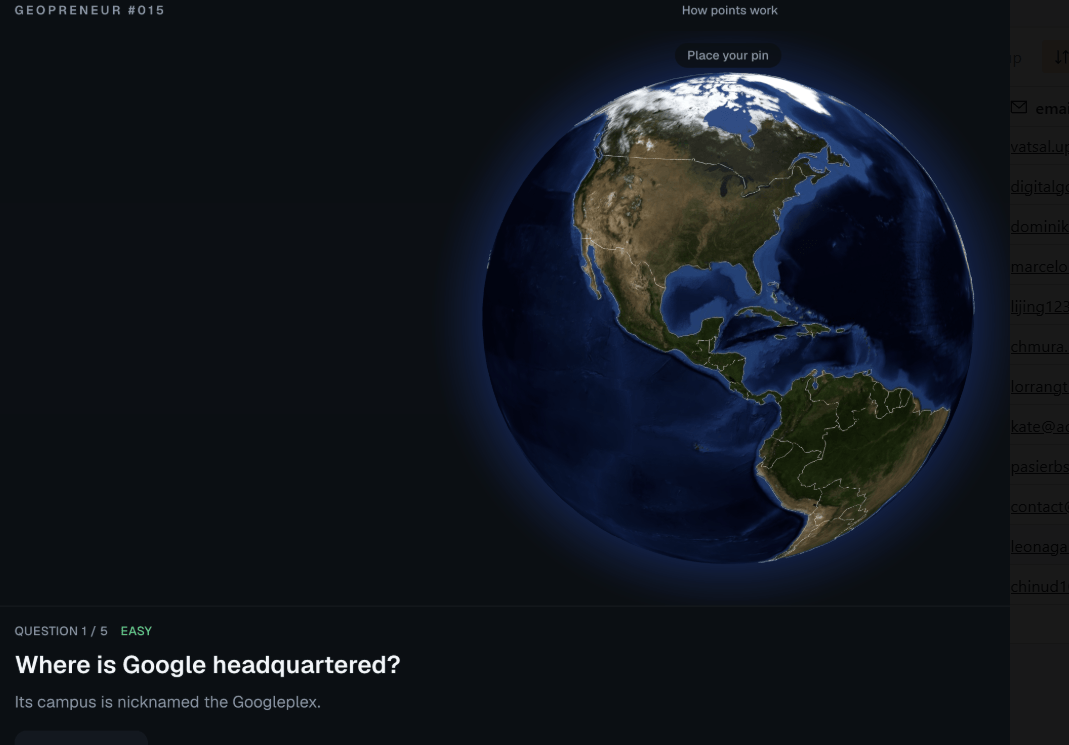 Geopreneur screenshot