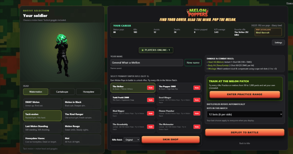 Melon Poppers screenshot